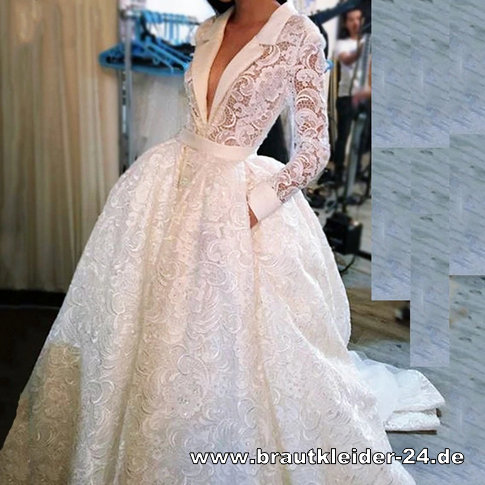 Langarm hochzeitskleider mit spitze Hochzeitskleid Langarm