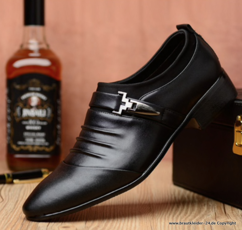 Elegante Oxford Schuhe für den Bräutigam Schwarz