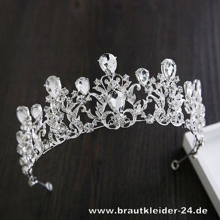 Luxus Barock Braut Tiara Strass Königin Krone
