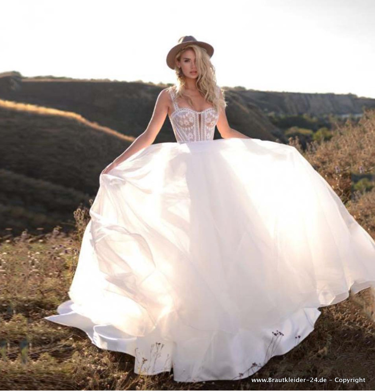 Sweetheart A Linie Boho Brautkleid Fjella