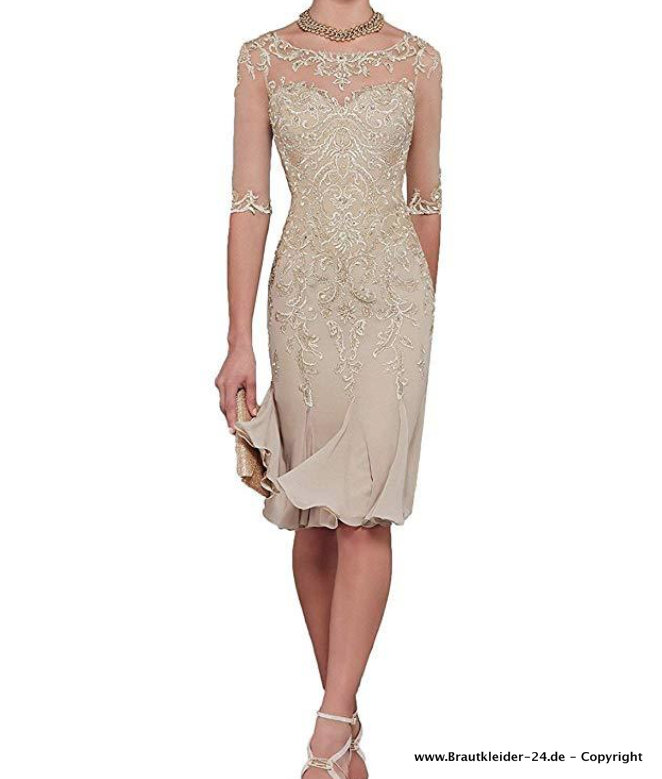 Elegantes Brautmutterkleid Ineke in Champagne