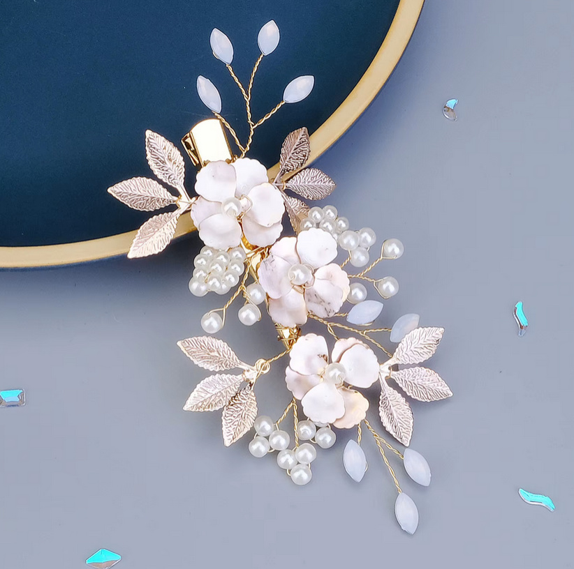 Blumen Braut Haarclips Haarschmuck Genoveva