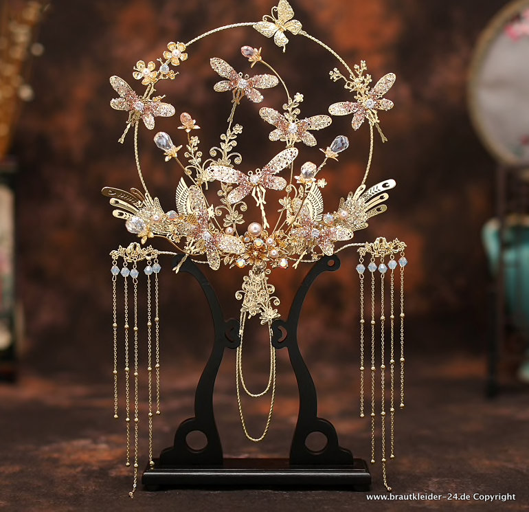 Braut Perlen Bouquets Metall Blumenstrauß Jolina
